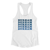 Durham Repeat Women's Racerback Tank-Allegiant Goods Co. Vintage Sports Apparel