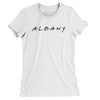 Albany Friends Women's T-Shirt-White-Allegiant Goods Co. Vintage Sports Apparel