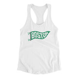 Boston Pennant Women's Racerback Tank-Allegiant Goods Co. Vintage Sports Apparel