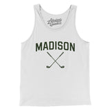 Madison Golf Men/Unisex Tank Top-White-Allegiant Goods Co. Vintage Sports Apparel