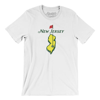 New Jersey Golf Men/Unisex T-Shirt-White-Allegiant Goods Co. Vintage Sports Apparel