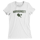 Narrangansett Pickleball Women's T-Shirt-White-Allegiant Goods Co. Vintage Sports Apparel