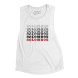 Columbus Repeat Women's Flowey Scoopneck Muscle Tank-Allegiant Goods Co. Vintage Sports Apparel
