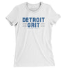 Detroit Grit Women's T-Shirt-White-Allegiant Goods Co. Vintage Sports Apparel