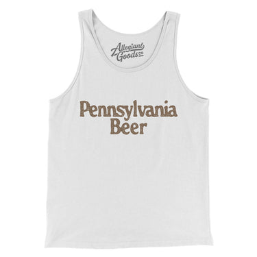Pennsylvania Beer Men/Unisex Tank Top-White-Allegiant Goods Co. Vintage Sports Apparel
