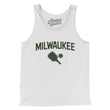 Milwaukee Pickleball Men/Unisex Tank Top-White-Allegiant Goods Co. Vintage Sports Apparel