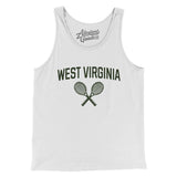 West Virginia Tennis Men/Unisex Tank Top-White-Allegiant Goods Co. Vintage Sports Apparel