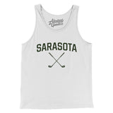 Sarasota Golf Men/Unisex Tank Top-White-Allegiant Goods Co. Vintage Sports Apparel