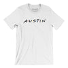 Austin Friends Men/Unisex T-Shirt-White-Allegiant Goods Co. Vintage Sports Apparel