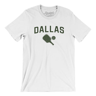 Dallas Pickleball Men/Unisex T-Shirt-White-Allegiant Goods Co. Vintage Sports Apparel