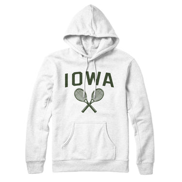 Iowa Tennis Hoodie-White-Allegiant Goods Co. Vintage Sports Apparel