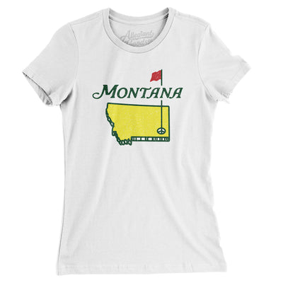 Montana Golf Women's T-Shirt-White-Allegiant Goods Co. Vintage Sports Apparel