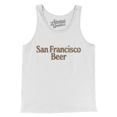 San Francisco Beer Men/Unisex Tank Top-White-Allegiant Goods Co. Vintage Sports Apparel