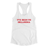 I've Been To Oklahoma Women's Racerback Tank-Allegiant Goods Co. Vintage Sports Apparel