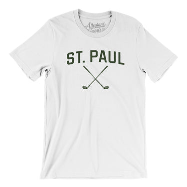 St. Paul Golf Men/Unisex T-Shirt-White-Allegiant Goods Co. Vintage Sports Apparel