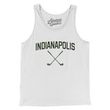 Indianapolis Golf Men/Unisex Tank Top-White-Allegiant Goods Co. Vintage Sports Apparel