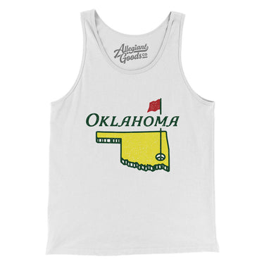 Oklahoma Golf Men/Unisex Tank Top-Allegiant Goods Co. Vintage Sports Apparel