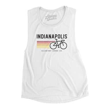 Indianapolis Cycling Women's Flowey Scoopneck Muscle Tank-Allegiant Goods Co. Vintage Sports Apparel