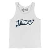 Tennessee Pennant Men/Unisex Tank Top-White-Allegiant Goods Co. Vintage Sports Apparel