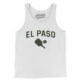 El Paso Pickleball Men/Unisex Tank Top-White-Allegiant Goods Co. Vintage Sports Apparel