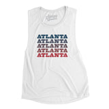 Atlanta Repeat Women's Flowey Scoopneck Muscle Tank-Allegiant Goods Co. Vintage Sports Apparel