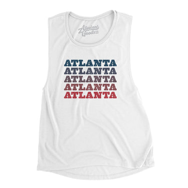 Atlanta Repeat Women's Flowey Scoopneck Muscle Tank-Allegiant Goods Co. Vintage Sports Apparel