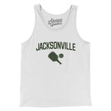 Jacksonville Pickleball Men/Unisex Tank Top-White-Allegiant Goods Co. Vintage Sports Apparel