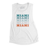 Miami Repeat Women's Flowey Scoopneck Muscle Tank-Allegiant Goods Co. Vintage Sports Apparel