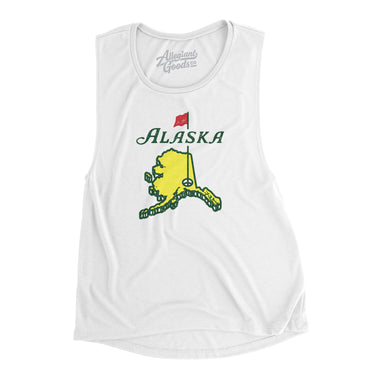 Alaska Golf Women's Flowey Scoopneck Muscle Tank-Allegiant Goods Co. Vintage Sports Apparel