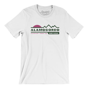 Alamogordo Mountain Sunset Men/Unisex T-Shirt-White-Allegiant Goods Co. Vintage Sports Apparel