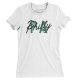 Philly Pa Overprinted Women's T-Shirt-White-Allegiant Goods Co. Vintage Sports Apparel
