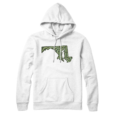 Maryland Golf Course Hoodie-White-Allegiant Goods Co. Vintage Sports Apparel
