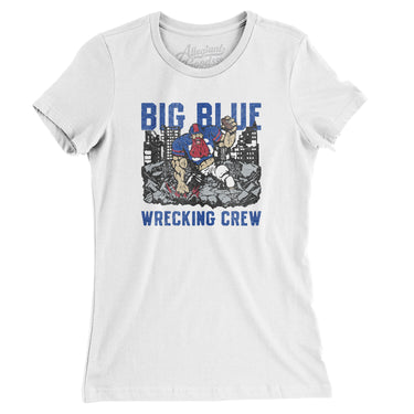 Big Blue Wrecking Crew Women's T-Shirt-Allegiant Goods Co. Vintage Sports Apparel