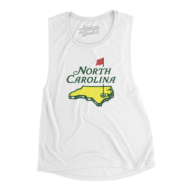 North Carolina Golf Women's Flowey Scoopneck Muscle Tank-Allegiant Goods Co. Vintage Sports Apparel