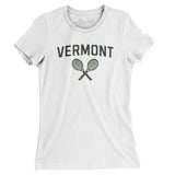 Vermont Tennis Women's T-Shirt-White-Allegiant Goods Co. Vintage Sports Apparel