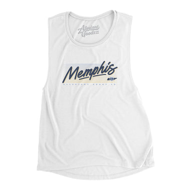 Memphis Retro Women's Flowey Scoopneck Muscle Tank-Allegiant Goods Co. Vintage Sports Apparel