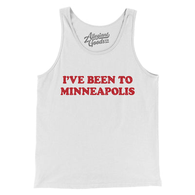 I've Been To Minneapolis Men/Unisex Tank Top-White-Allegiant Goods Co. Vintage Sports Apparel