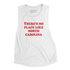 There's No Place Like North Carolina Women's Flowey Scoopneck Muscle Tank-White-Allegiant Goods Co. Vintage Sports Apparel