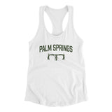 Palm Springs Cycling Women's Racerback Tank-White-Allegiant Goods Co. Vintage Sports Apparel