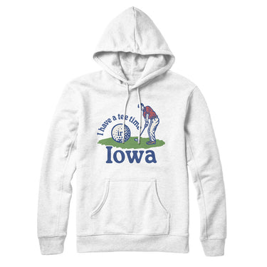 I Have A Tee Time In Iowa Hoodie-White-Allegiant Goods Co. Vintage Sports Apparel