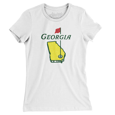 Georgia Golf Women's T-Shirt-White-Allegiant Goods Co. Vintage Sports Apparel