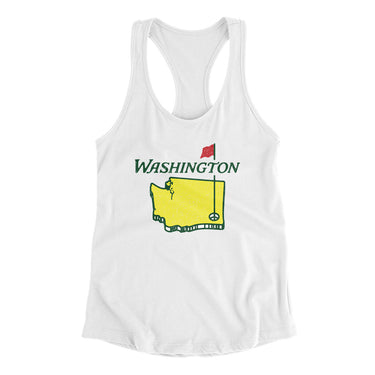 Washington Golf Women's Racerback Tank-Allegiant Goods Co. Vintage Sports Apparel