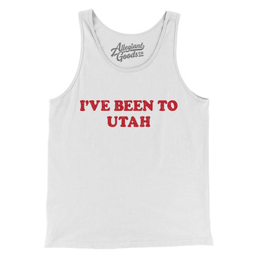 I've Been To Utah Men/Unisex Tank Top-White-Allegiant Goods Co. Vintage Sports Apparel