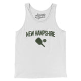 New Hampshire Pickleball Men/Unisex Tank Top-White-Allegiant Goods Co. Vintage Sports Apparel