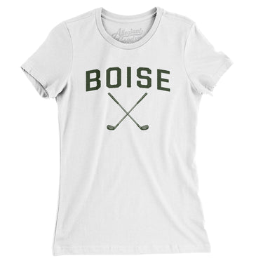 Boise Golf Women's T-Shirt-White-Allegiant Goods Co. Vintage Sports Apparel