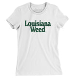 Louisiana Weed Women's T-Shirt-White-Allegiant Goods Co. Vintage Sports Apparel
