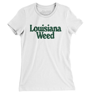 Louisiana Weed Women's T-Shirt-White-Allegiant Goods Co. Vintage Sports Apparel