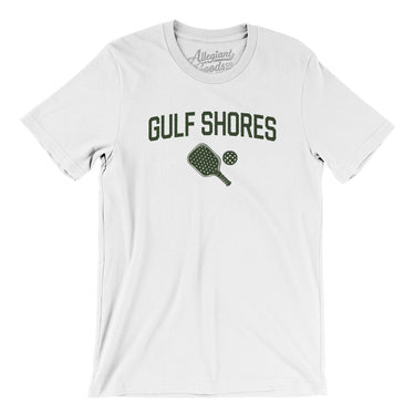 Gulf Shores Pickleball Men/Unisex T-Shirt-White-Allegiant Goods Co. Vintage Sports Apparel