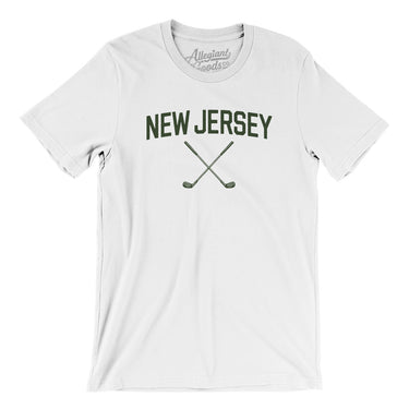 New Jersey Golf Men/Unisex T-Shirt-White-Allegiant Goods Co. Vintage Sports Apparel
