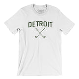 Detroit Golf Men/Unisex T-Shirt-White-Allegiant Goods Co. Vintage Sports Apparel
